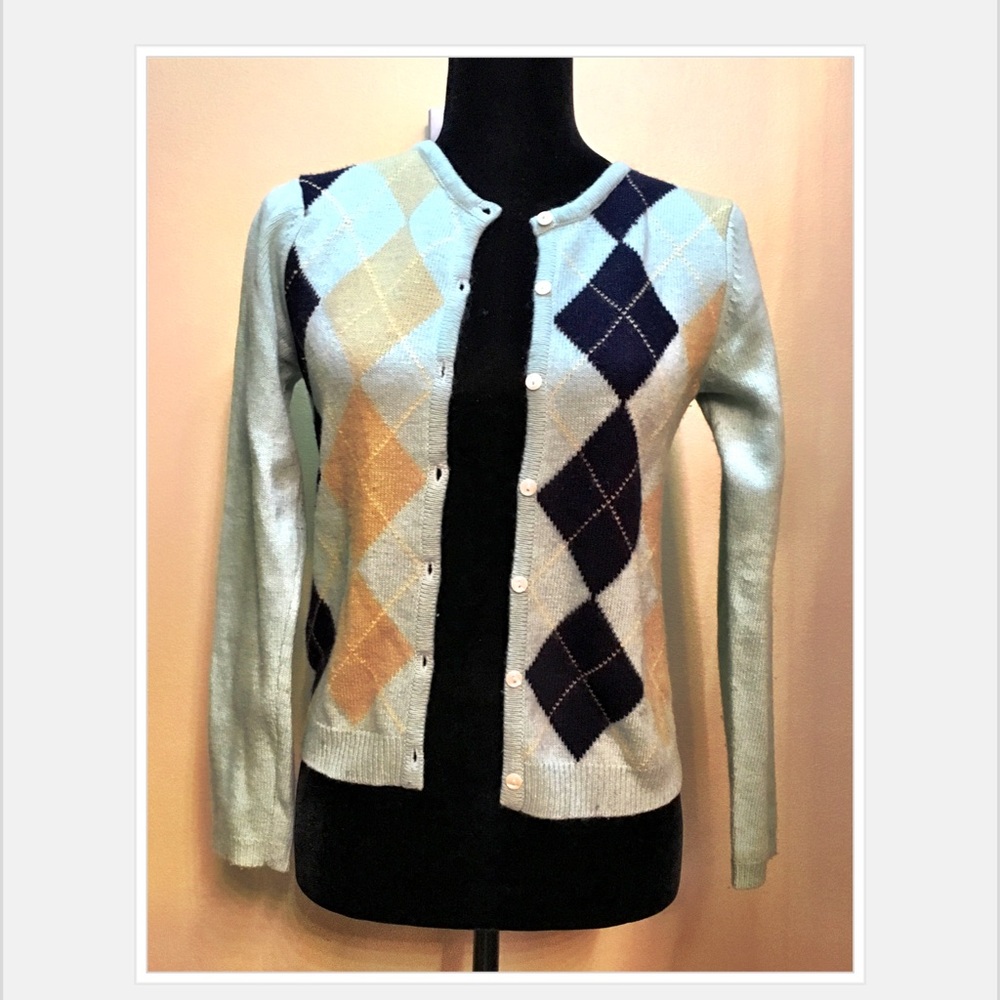 Abercrombie & Fitch Argyle sweater
